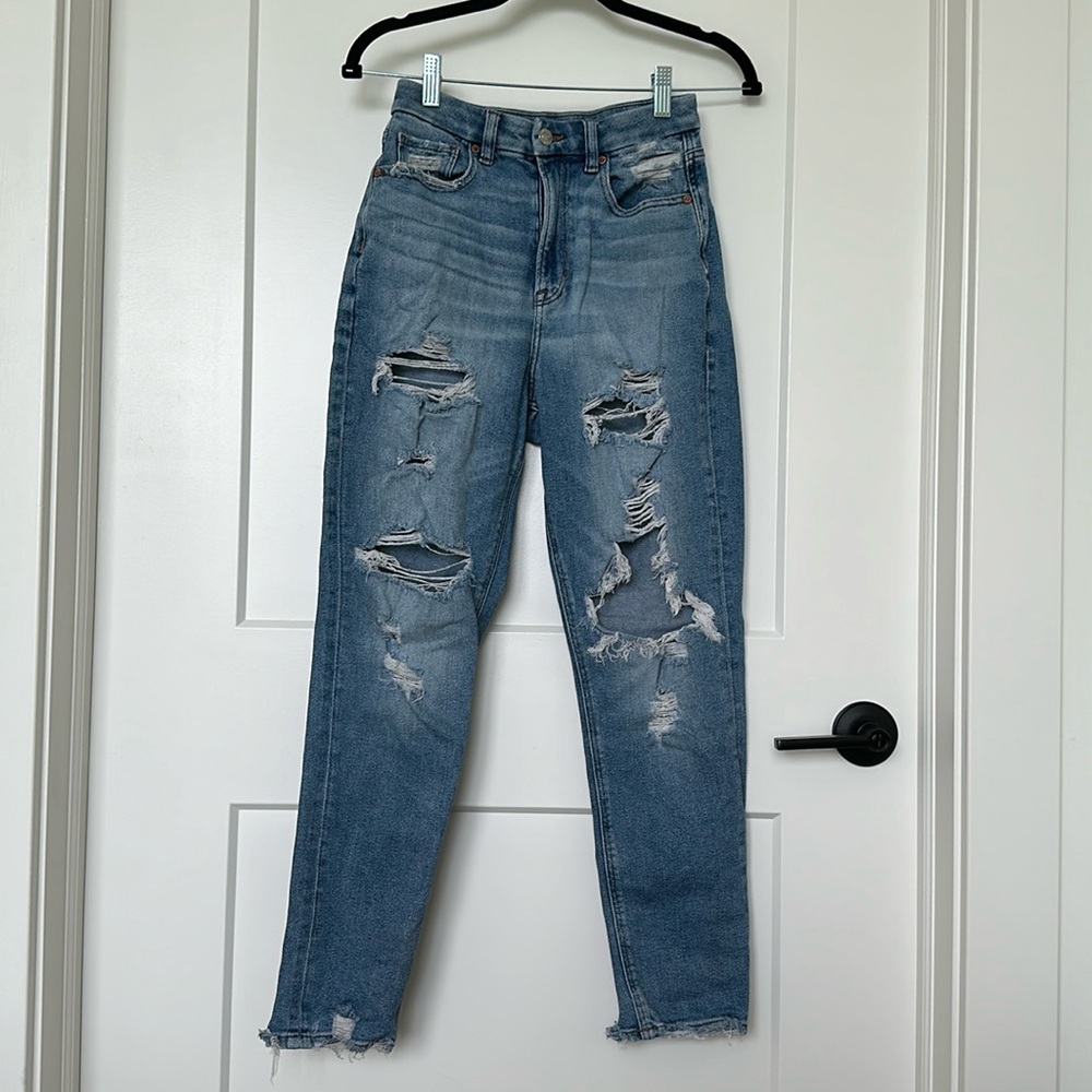 American Eagle stretch ripped jeans